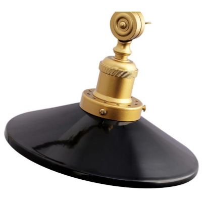 Abruzzo Retro kinkiet 1x20 W czarny-złoty ABR-KRNW-GB