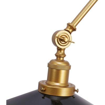 Abruzzo Retro kinkiet 1x20 W czarny-złoty ABR-KRNW-GB