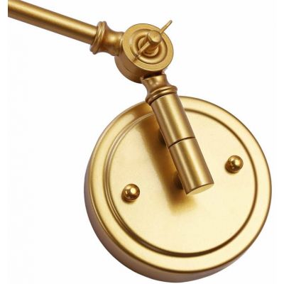 Abruzzo Retro kinkiet 1x20 W czarny-złoty ABR-KRNW-GB