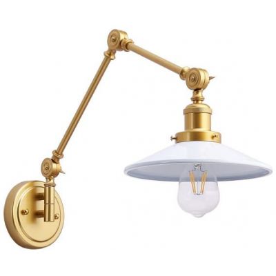 Abruzzo Retro kinkiet 1x20 W biały-złoty ABR-KRNW-GW