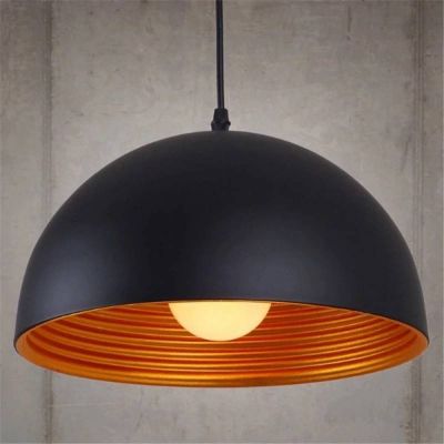 Abruzzo Retro lampa wisząca 1x20 W czarna-złota ABR-LGEO