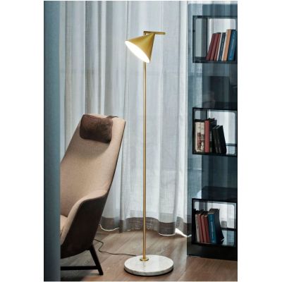 Abruzzo Libro Valentino lampa stojąca 1x40W złoty/marmur ABR-LPV-E27
