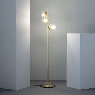 Abruzzo Milano Pugilia lampa stojąca 3x40W złoty ABR-LSP-3XE27