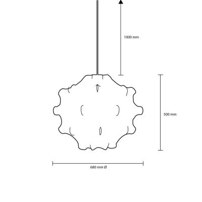 Abruzzo Appello lampa wisząca 1x40 W biała ABR-LW-APP