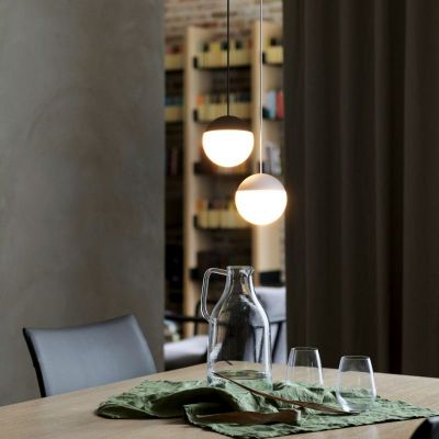 Abruzzo Mica lampa wisząca 1x9 W czarna ABR-LW-MIC-C