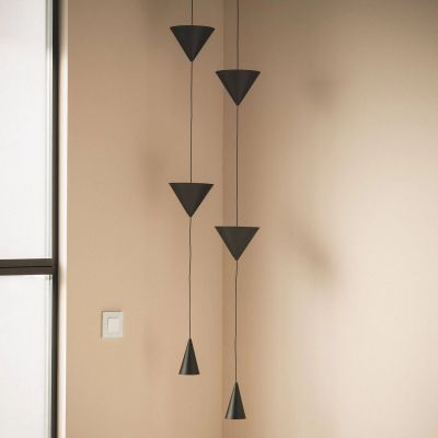 Abruzzo Questura lampa wisząca 1x13 W czarna ABR-LW-QST-13W