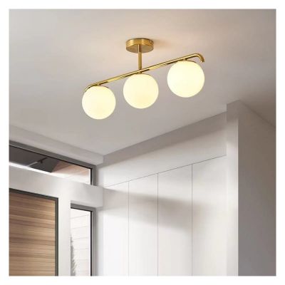 Abruzzo Milano lampa podsufitowa 3x20 W złota-mleczny ABR-LW3XE27M