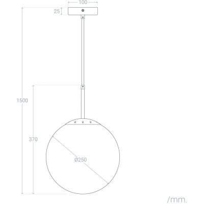 Abruzzo Arteo lampa wisząca 1x40W mosiądz/przezroczysty ABR-LWA-E27