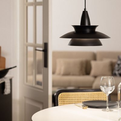 Abruzzo Luppo lampa wisząca 1x20W czarny ABR-LWBL-E27