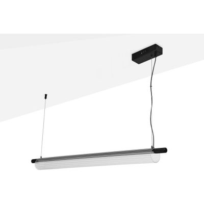 Abruzzo Japanese lampa wisząca 1x28 W czarna-przezroczysta ABR-LWJ-15W