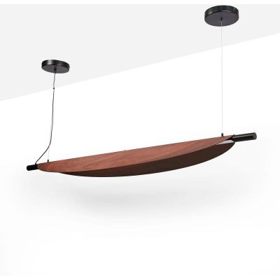 Abruzzo Japanese lampa wisząca 1x28 W czarna-brązowa ABR-LWJ-28W