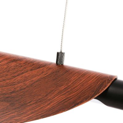 Abruzzo Japanese lampa wisząca 1x28 W czarna-brązowa ABR-LWJ-28W