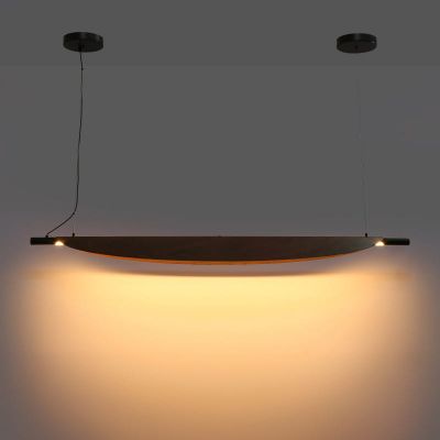 Abruzzo Japanese lampa wisząca 1x28 W czarna-brązowa ABR-LWJ-28W