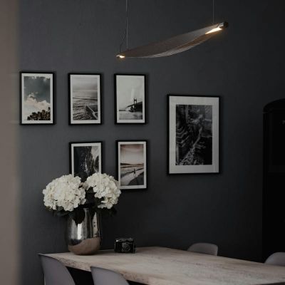 Abruzzo Japanese lampa wisząca 1x28 W czarna-brązowa ABR-LWJ-28W