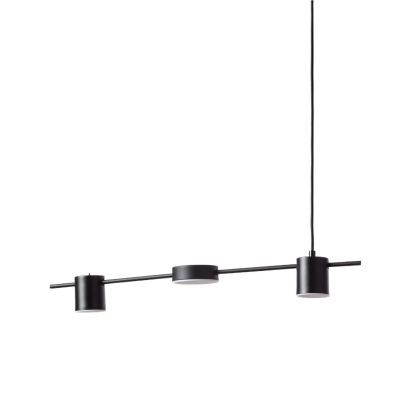 Abruzzo Gamorra lampa wisząca 3x18 W czarna ABR-LWL-GAM18W-C