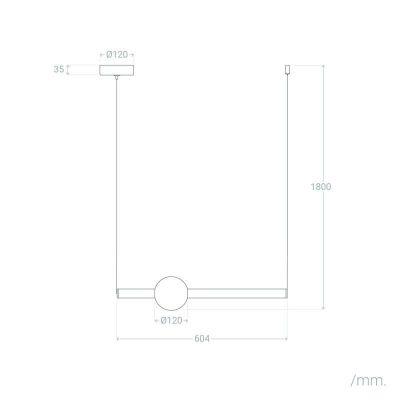 Abruzzo Macchinetta lampa wisząca 1x14 W złota ABR-LWL-MACH-14W