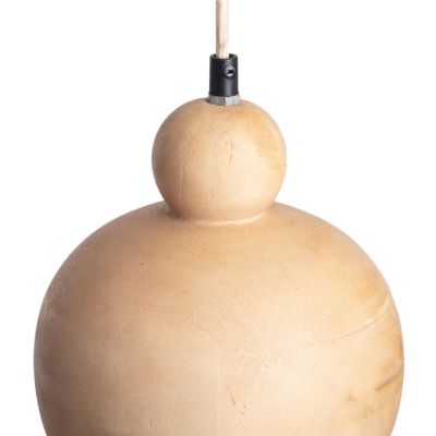 Abruzzo Fagioli lampa wisząca 1x40 W drewno ABR-LWMAN2