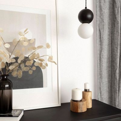 Abruzzo Duo lampa wisząca 1x12 W czarna ABR-LWMC-DIZZ4