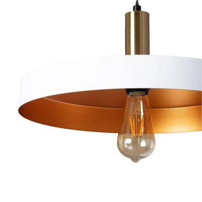 Abruzzo Dante lampa wisząca 1x20 W biała ABR-LWO-DARIO-B