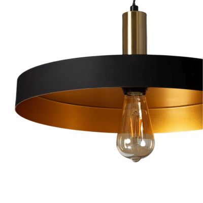 Abruzzo Dario lampa wisząca 1x20 W czarna ABR-LWO-DARIO-C