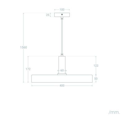 Abruzzo Dario lampa wisząca 1x20 W zielona ABR-LWO-DARIO-Z
