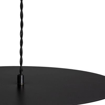 Abruzzo Rotonde lampa wisząca 1x40 W czarna ABR-LWO-RTO-E14