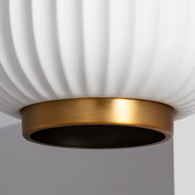 Abruzzo Porcellado lampa wisząca 1x40W biały/złoty ABR-LWPP-E14