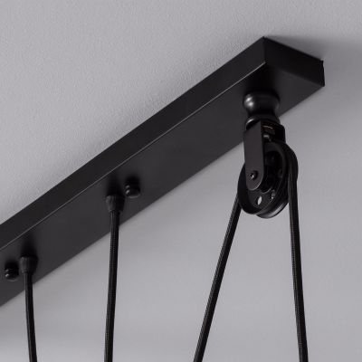 Abruzzo Monte lampa wisząca 3x36W czarny ABR-LWR-3XE27