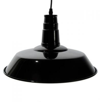 Abruzzo Retro lampa wisząca 1x20 W biała-czarna ABR-LWRG-B