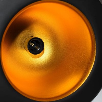 Abruzzo Retro lampa wisząca 1x20 W czarna-złota ABR-LWRH-E27
