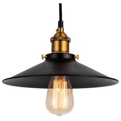 Abruzzo Retro lampa wisząca 3x20 W czarna-złota ABR-LWRT-3xE27