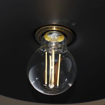 Abruzzo Retro lampa wisząca 3x20 W czarna-złota ABR-LWRT-3xE27