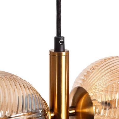 Abruzzo Sogno lampa wisząca 4x40 W bursztynowa ABR-LWS-4XG9