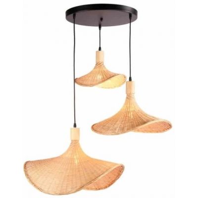 Abruzzo Boho lampa wisząca 3x20 W beżowa ABR-LWS-BH40-3XE27