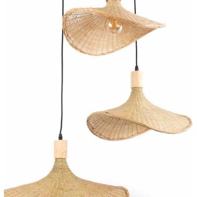 Abruzzo Boho lampa wisząca 3x20 W beżowa ABR-LWS-BH40-3XE27