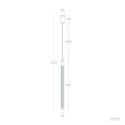 Abruzzo Jacob lampa wisząca 1x2,5 W złota ABR-LWSJ-3W-3000K