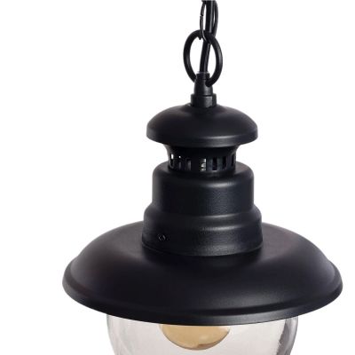 Abruzzo Castelo lampa wisząca 1x40 W czarna ABR-LWZ-IP44-CAST