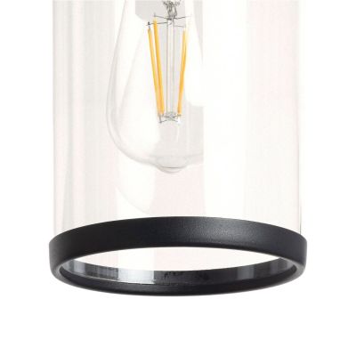 Abruzzo Finto lampa wisząca 1x28 W czarna ABR-LWZIP44-C
