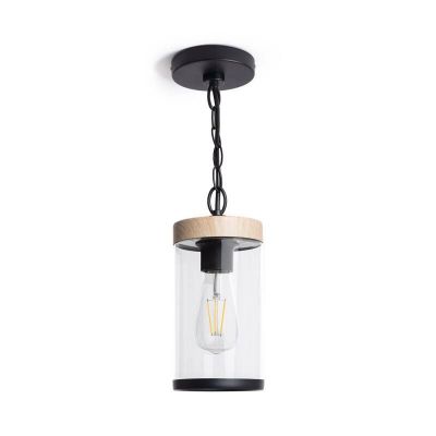 Abruzzo Finto lampa wisząca 1x28 W drewno ABR-LWZIP44-D