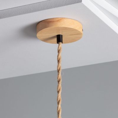 Abruzzo Boho lampa wisząca 1x40 W drewno ABR-NLW27-BH-E27