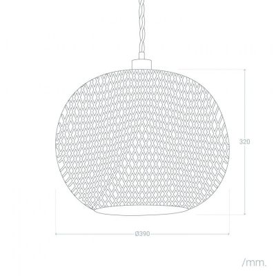 Abruzzo Boho lampa wisząca 1x40 W drewno ABR-NLW28-BH-E27