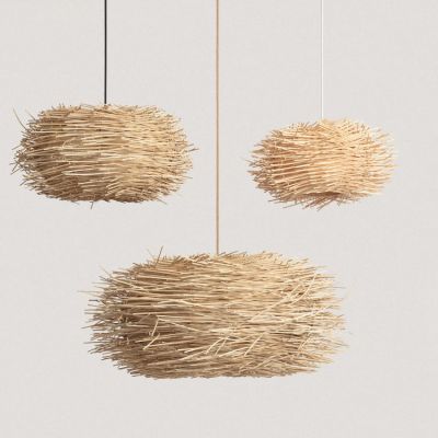 Abruzzo Boho lampa wisząca 1x40 W drewno ABR-NLW31L-BH-E27