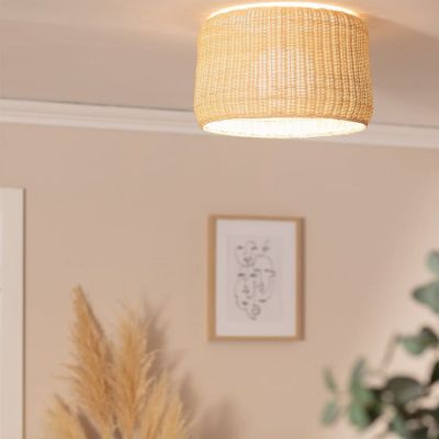 Abruzzo Boho lampa podsufitowa 1x40 W drewno ABR-NPL5-BH-E27