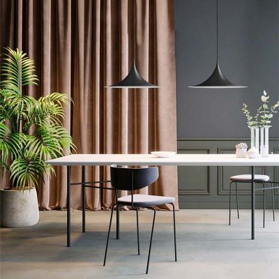 Abruzzo Oslo lampa wisząca 1x20 W czarna ABR-OSLO-B