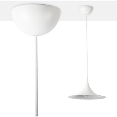 Abruzzo Oslo lampa wisząca 1x20 W biała ABR-OSLO-W