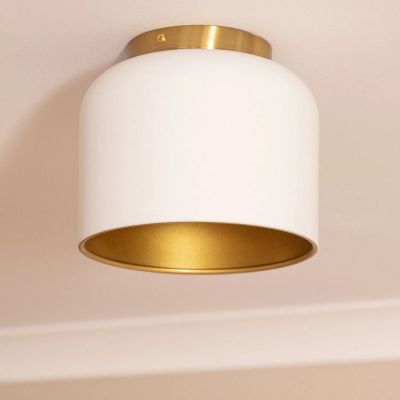 Abruzzo Mistica Accardi lampa podsufitowa 1x40W biały/złoty ABR-PA-E27