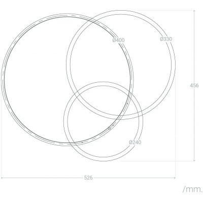Abruzzo Pirlo plafon 1x27 W biały ABR-PL0X-27W-NW