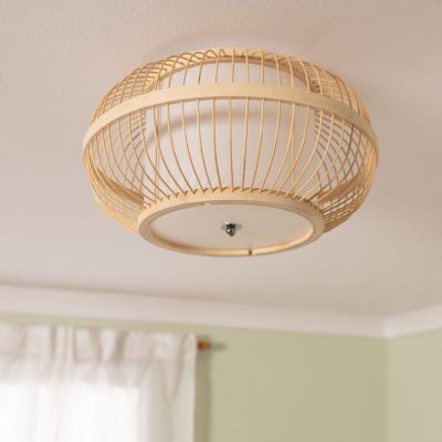 Abruzzo Boho lampa podsufitowa 1x40 W drewno ABR-PL2-BH-E27