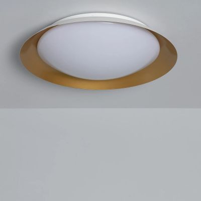 Abruzzo Mistica Costa plafon 1x30W LED biały/złoty ABR-PLC-B-30W-CCT