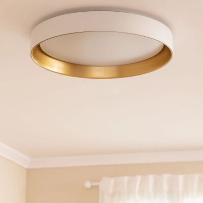 Abruzzo Royal Roma plafon 1x31W LED biały/złoty ABR-PLR-Z-30W-CCT